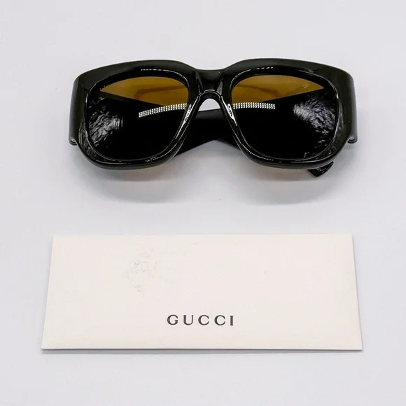 NEW GUCCI GG1545S 002 OVERSIZED BROWN WOMEN SUNGLASSES GUCCI - Picture 8 of 9
